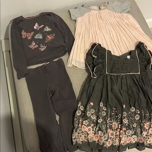 Haute Hippie Kids Dress in Gray and Pink